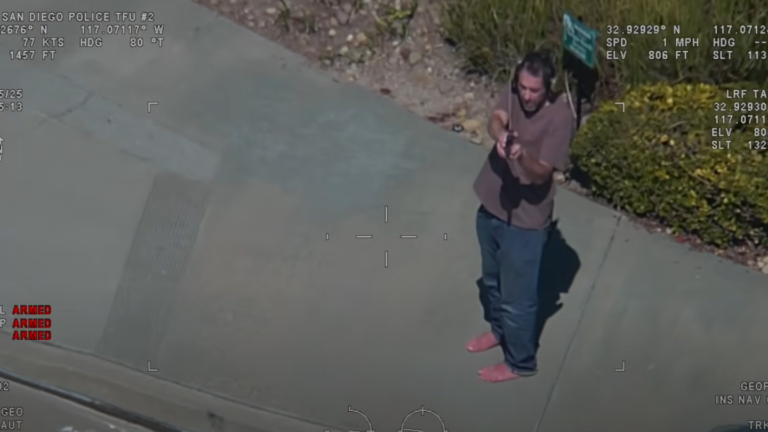 San Diego SWAT snipers take down armed suspect during standoff