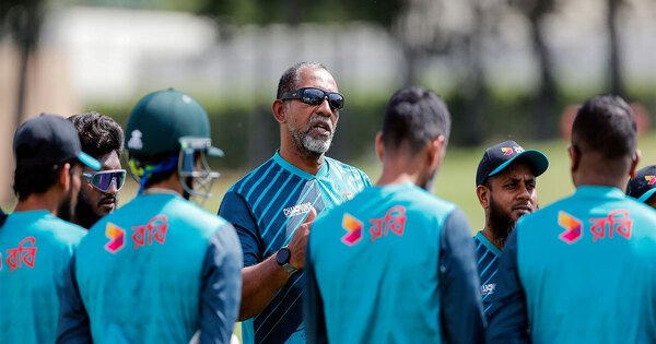 Sammy on Sher-e-Bangla pitch; Bangladesh coach Simmons calls it normal