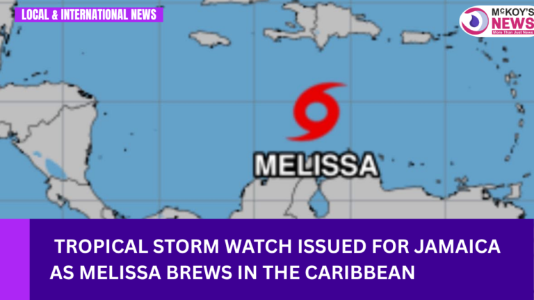 Tropical Storm Watch Issued For Jamaica As Melissa Brews In The Caribbean
