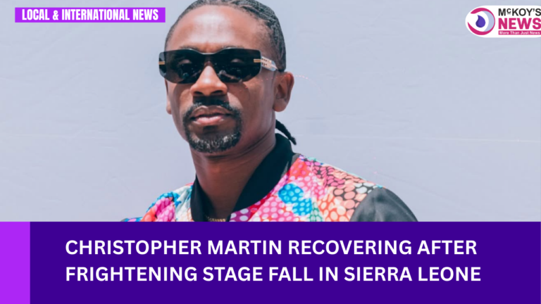 Christopher Martin Recovering After Frightening Stage Fall in Sierra Leone