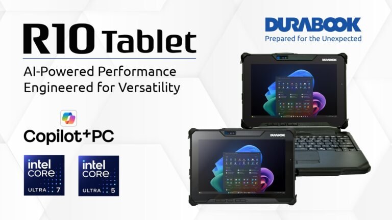 Durabook announces all-new R10 Copilot+ PC rugged tablet