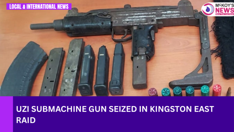 Uzi Submachine Gun Seized in Kingston East Raid