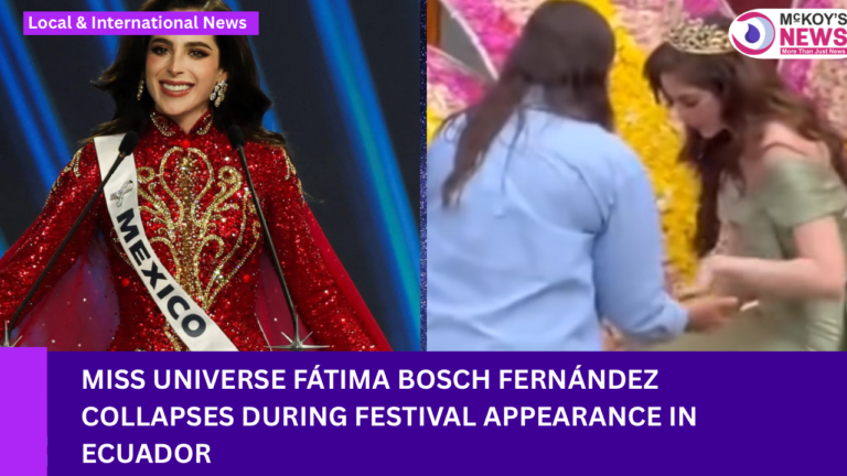 Miss Universe Fátima Bosch Fernández Collapses During Festival Appearance in Ecuador